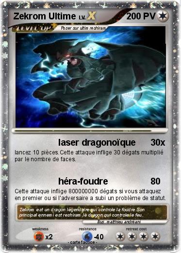 Pokemon Zekrom Ultime