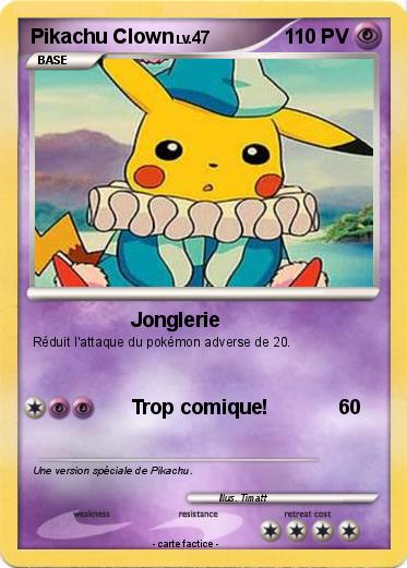 Pokemon Pikachu Clown