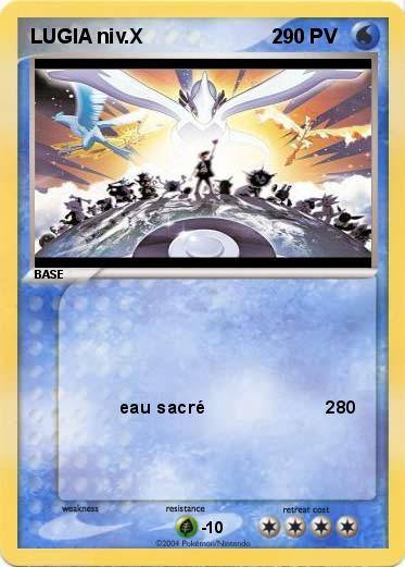 Pokemon LUGIA niv.X                       2     