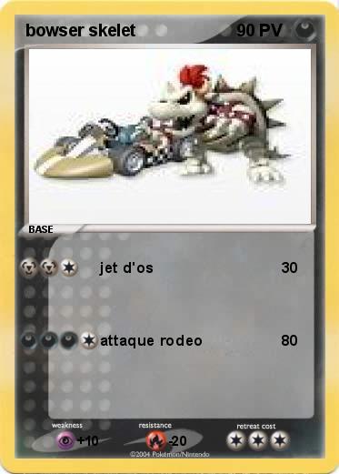 Pokemon bowser skelet