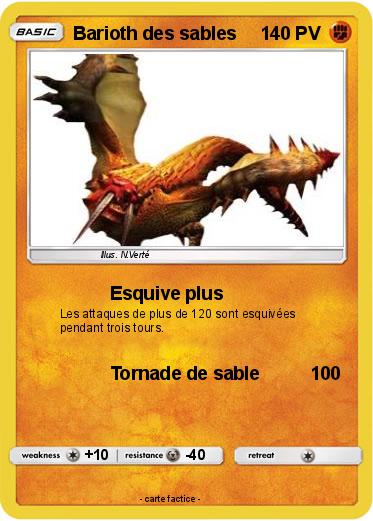 Pokemon Barioth des sables