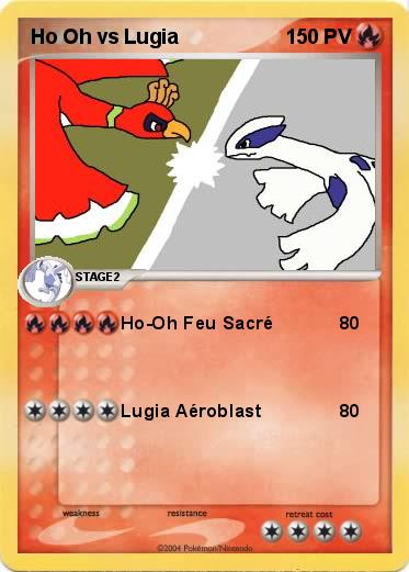 Pokemon Ho Oh vs Lugia 