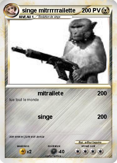 Pokemon singe mitrrrrrailette