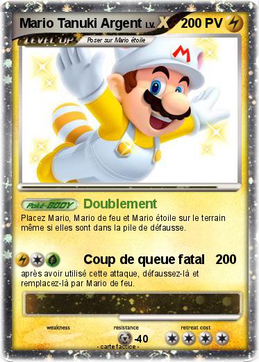 Pokemon Mario Tanuki Argent