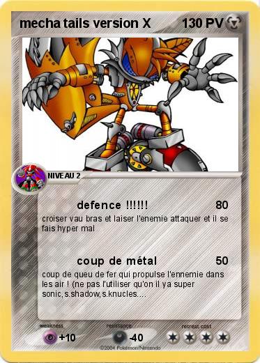Pokemon mecha tails version X
