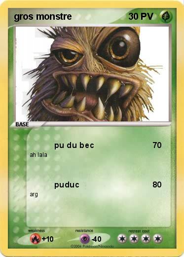 Pokemon gros monstre