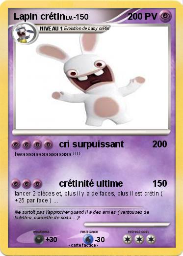 Pokemon Lapin crétin
