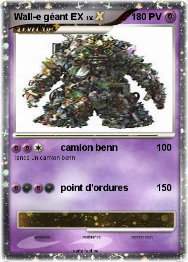 Pokemon Wall-e géant EX