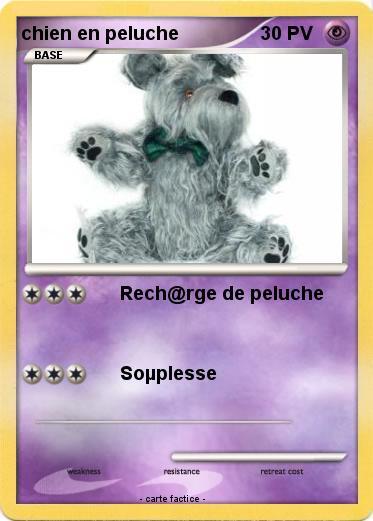 Pokemon chien en peluche