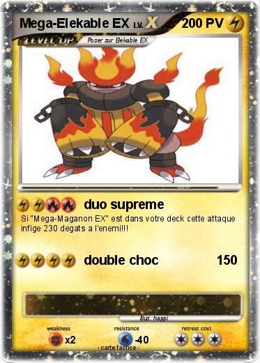 Pokemon Mega-Elekable EX