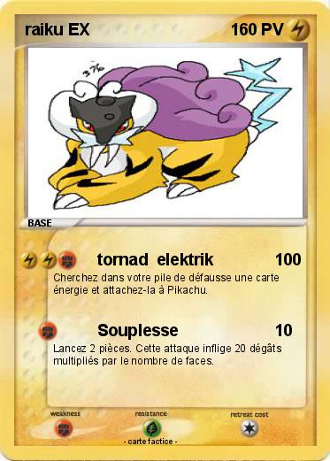 Pokemon raiku EX