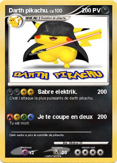 Pokemon Darth pikachu.