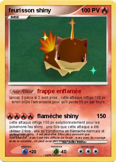 Pokemon feurisson shiny