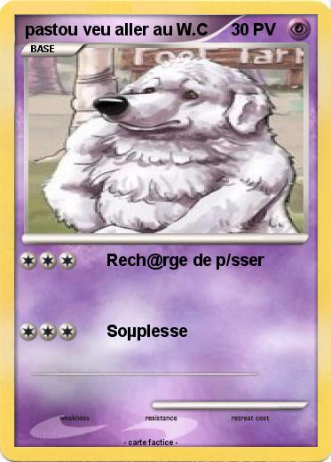 Pokemon pastou veu aller au W.C