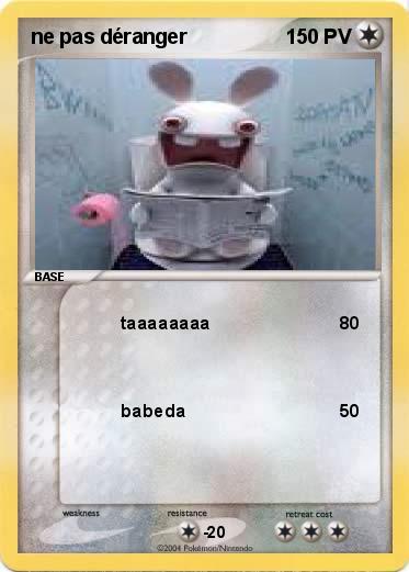 Pokemon ne pas déranger