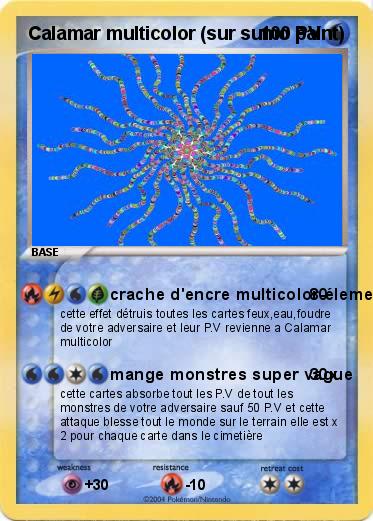 Pokemon Calamar multicolor (sur sumo paint)