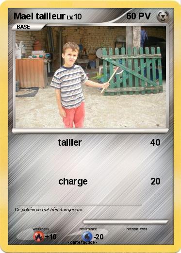 Pokemon Mael tailleur