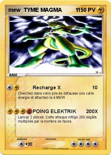 Pokemon mew  TYME MAGMA         1