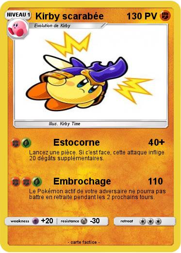 Pokemon Kirby scarabée