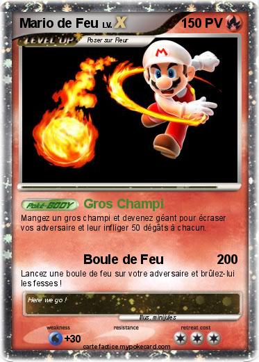 Pokemon Mario de Feu