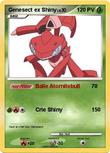 Pokemon Genesect ex Shiny