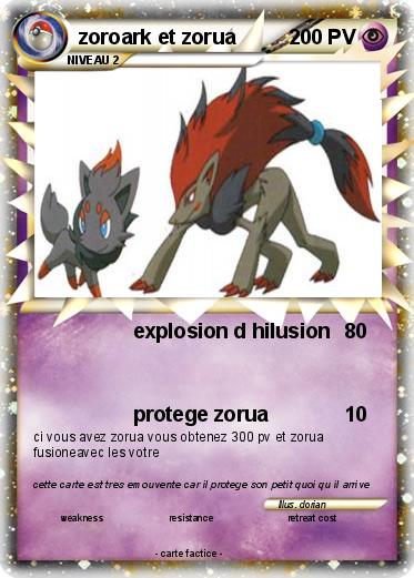 Pokemon zoroark et zorua
