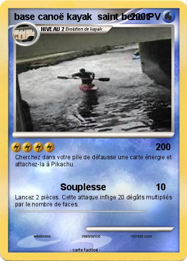 Pokemon base canoë kayak  saint benoit