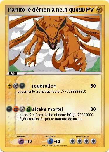Pokemon naruto le démon à neuf queut