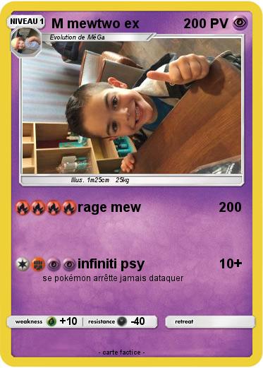 Pokemon M mewtwo ex