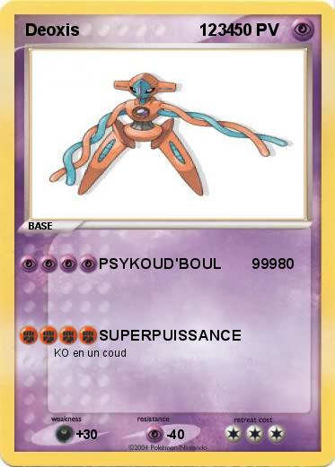 Pokemon Deoxis                          1234