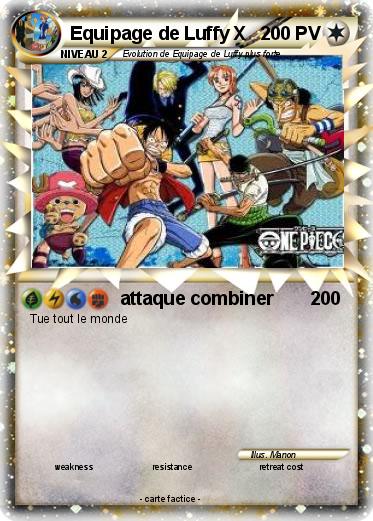 Pokemon Equipage de Luffy X