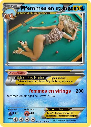 Pokemon femmes en strings