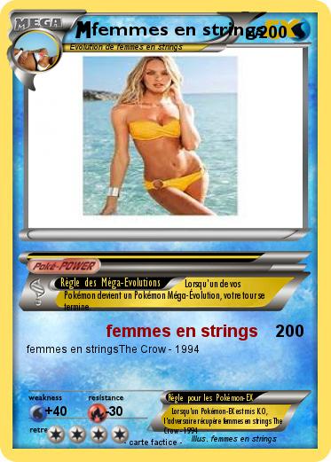 Pokemon femmes en strings