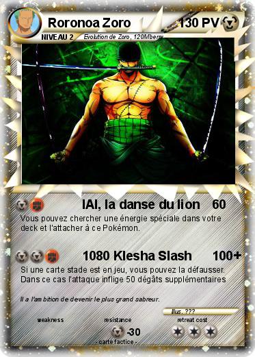 Pokemon Roronoa Zoro