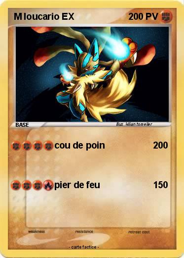 Pokemon M loucario EX