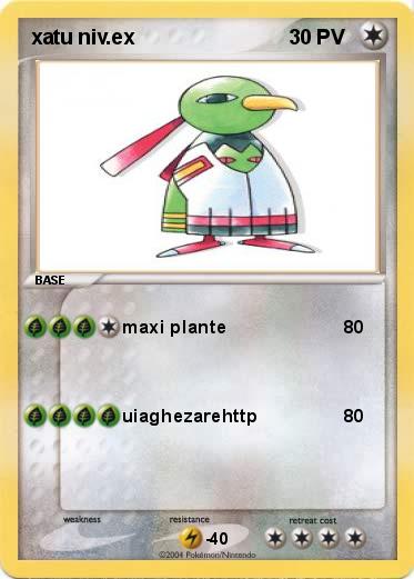 Pokemon xatu niv.ex