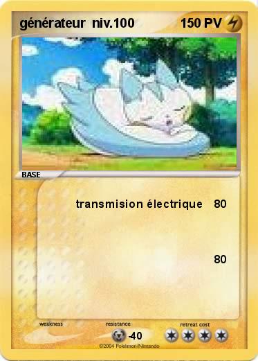 Pokemon générateur  niv.100
