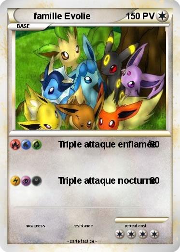 Pokemon famille Evolie