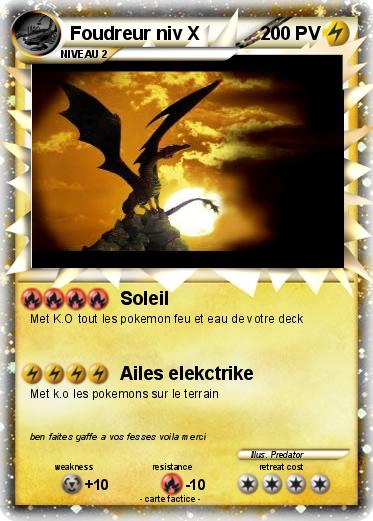 Pokemon Foudreur niv X
