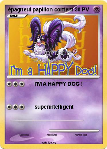 Pokemon épagneul papillon content