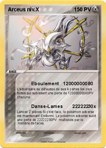 Pokemon Arceus niv.X