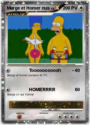 Pokemon Marge et Homer nus