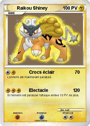 Pokemon Raikou Shiney