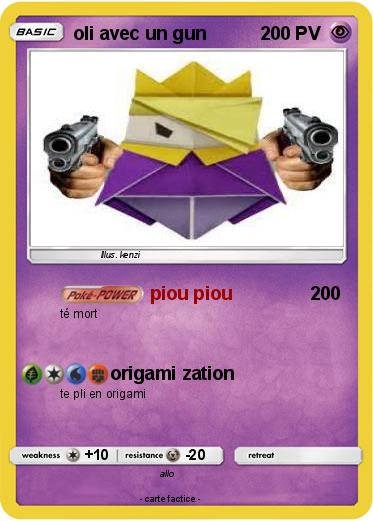 Pokemon oli avec un gun