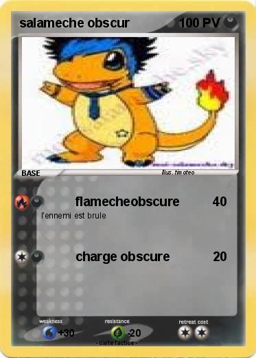 Pokemon salameche obscur