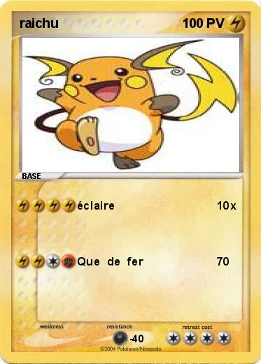 Pokemon raichu