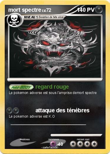 Pokemon mort spectre