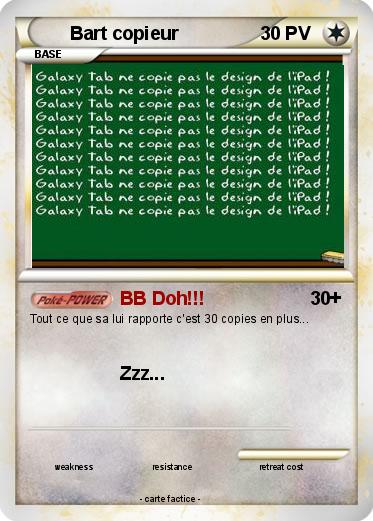 Pokemon Bart copieur