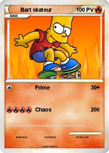 Pokemon Bart skateur