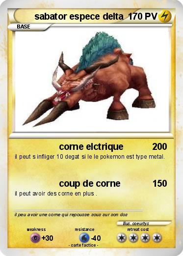 Pokemon sabator espece delta